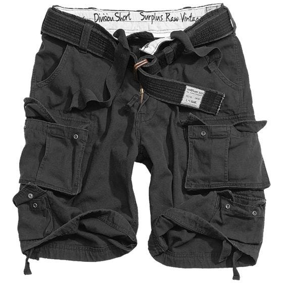 Pantalones cortos Surplus Division en negro