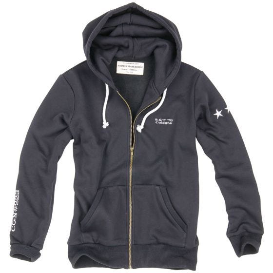 Sudadera con capucha Surplus Stars en negro