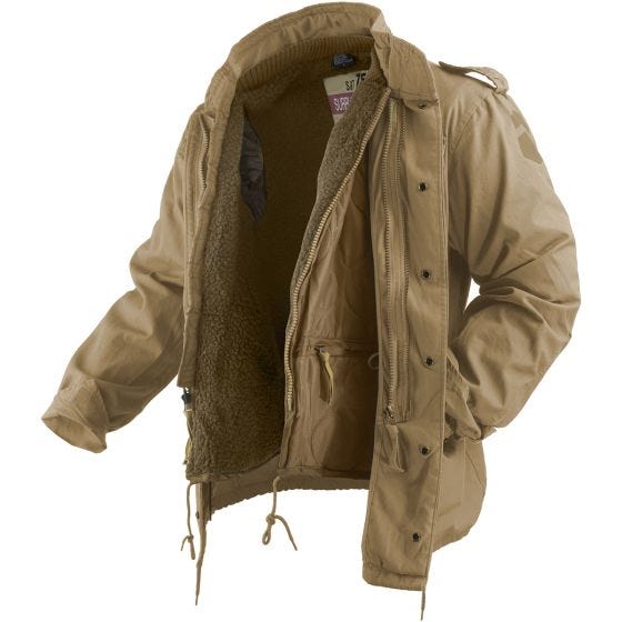 Chaqueta Surplus M65 Regiment en Coyote
