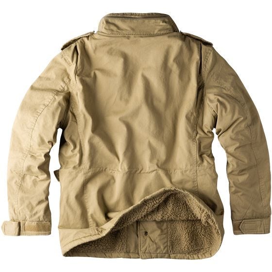 Chaqueta de invierno Surplus Paratrooper en beige desgastado