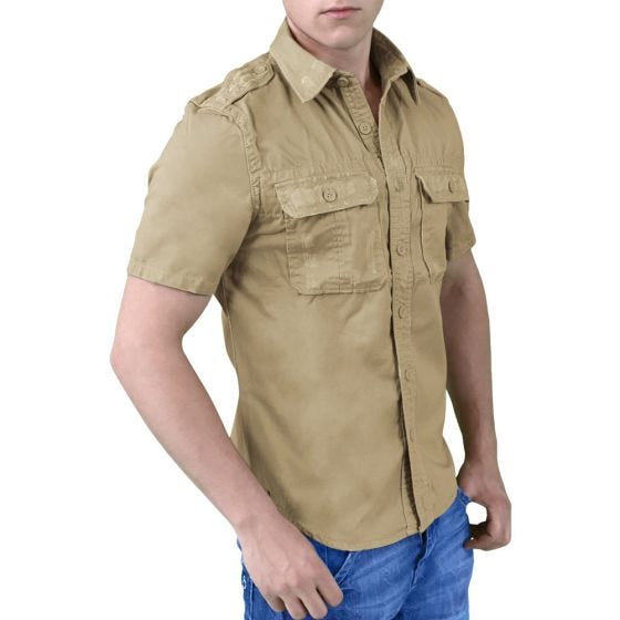 Camisa de manga corta Surplus Raw Vintage en beige