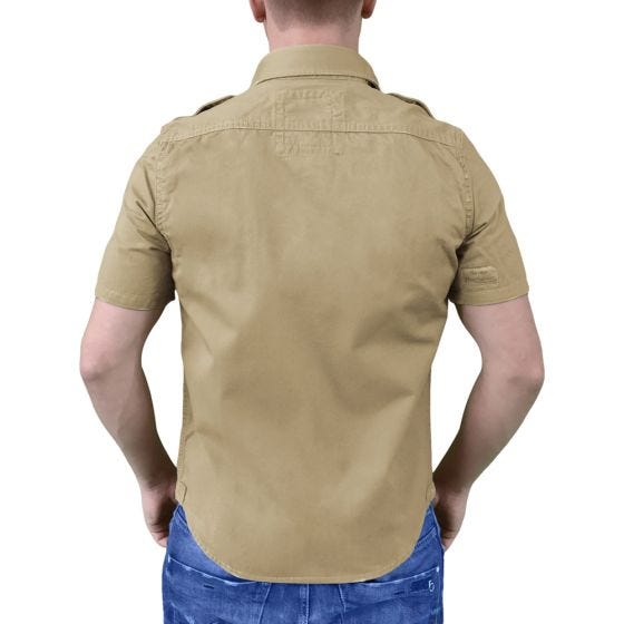 Camisa de manga corta Surplus Raw Vintage en beige