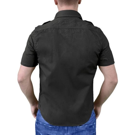Camisa de manga corta Surplus Raw Vintage en negro