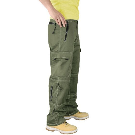 Pantalones de senderismo Surplus en verde oliva