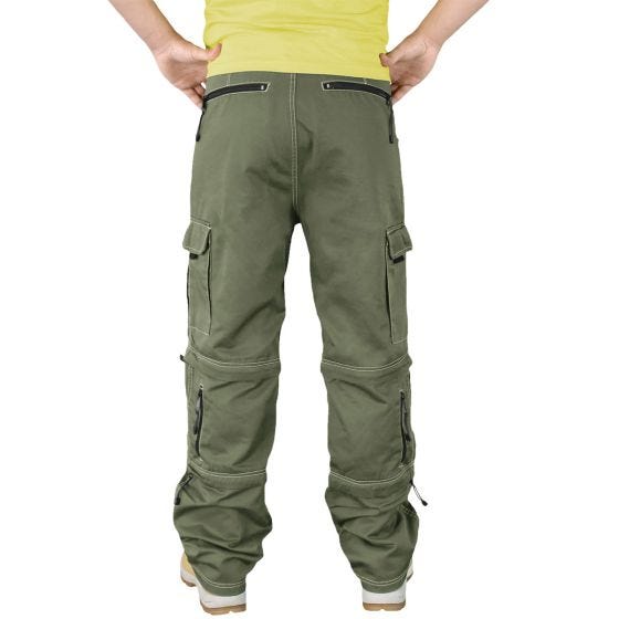 Pantalones de senderismo Surplus en verde oliva