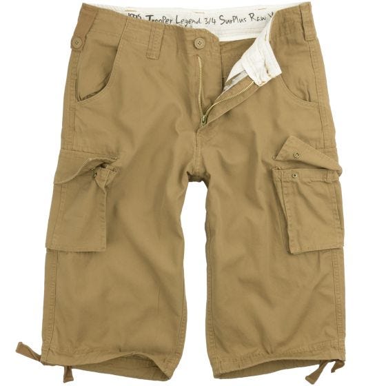 Pantalones piratas Surplus Trooper Legend en beige desgastado