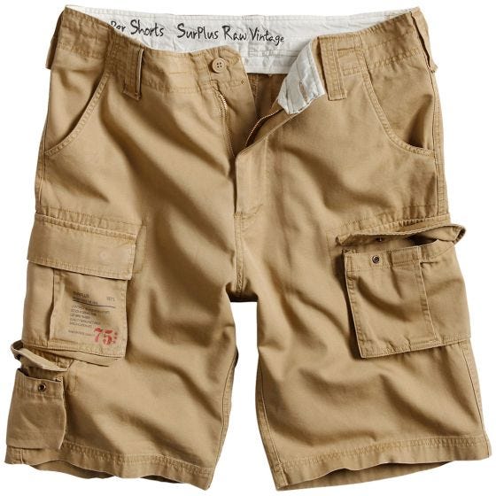 Pantalones cortos Surplus Trooper en beige desgastado