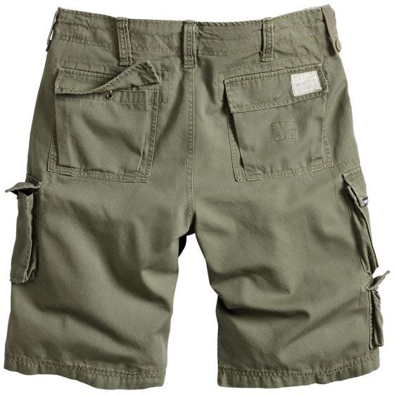 Pantalones cortos Surplus Trooper en verde oliva desgastado