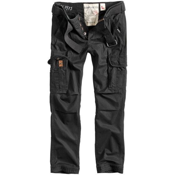 Pantalones Surplus Premium Slimmy en negro desgastado