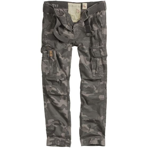 Pantalones Surplus Premium Slimmy en Black Camo