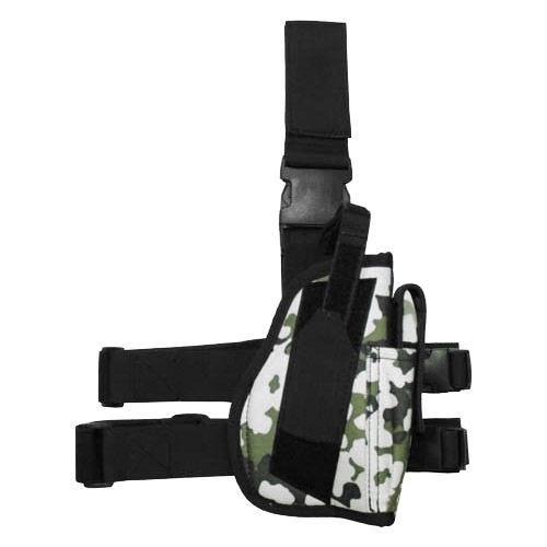 Funda de pistola para pierna derecha MFH en Snow Camo