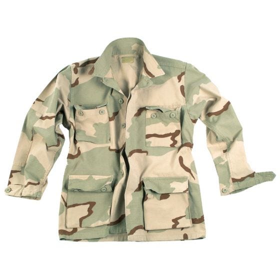 Camisa Teesar BDU de Ripstop prelavado en Desert 3 Colores