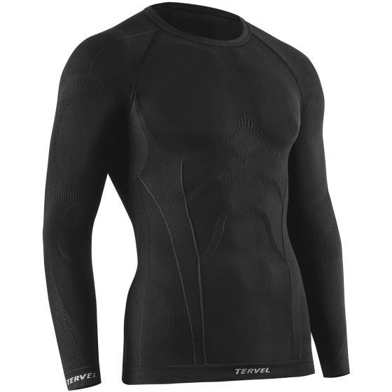 Camiseta de manga larga Tervel Comfortline en negro
