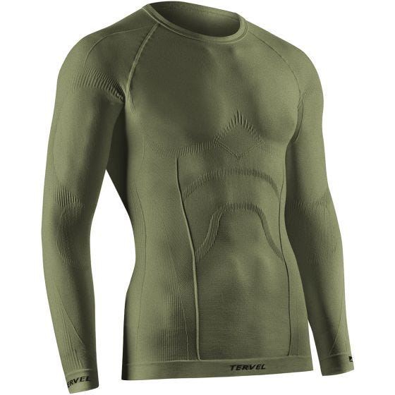 Camiseta de manga larga Tervel Comfortline en Military