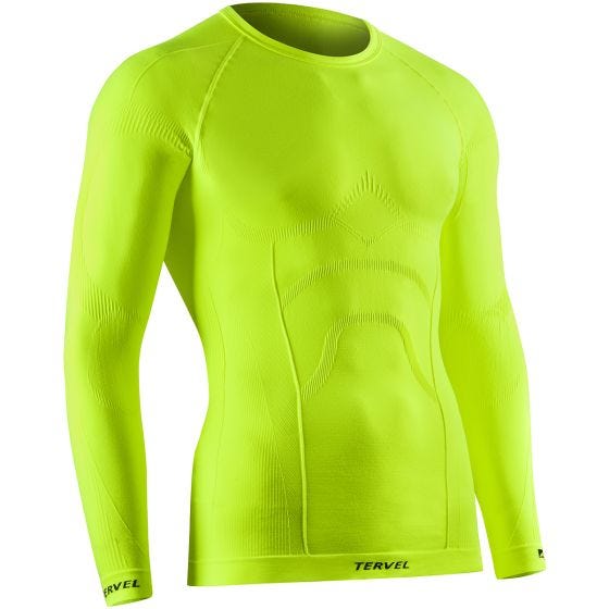 Camiseta de manga larga Tervel Comfortline en Yellow Fluo
