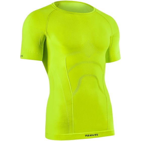 Camiseta de manga corta Tervel Comfortline en Yellow Fluo