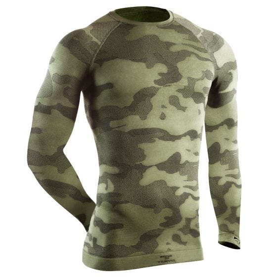 Camiseta táctica de manga larga Tervel Optiline en Military / gris