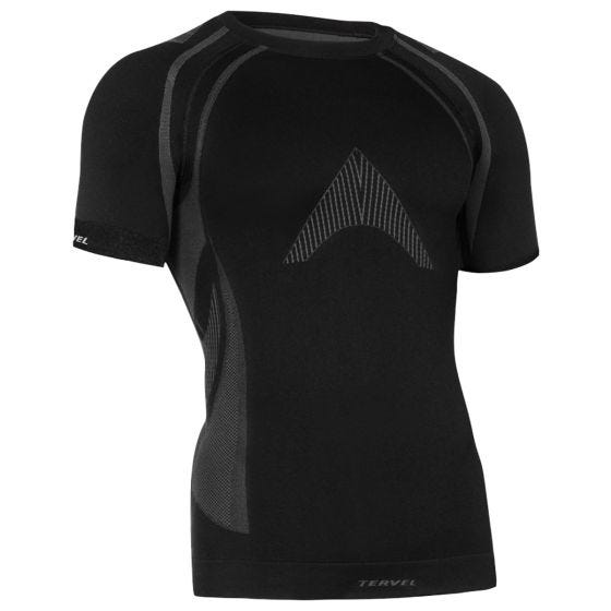 Camiseta de manga corta Tervel Optiline Light MOD-02 en negro / gris