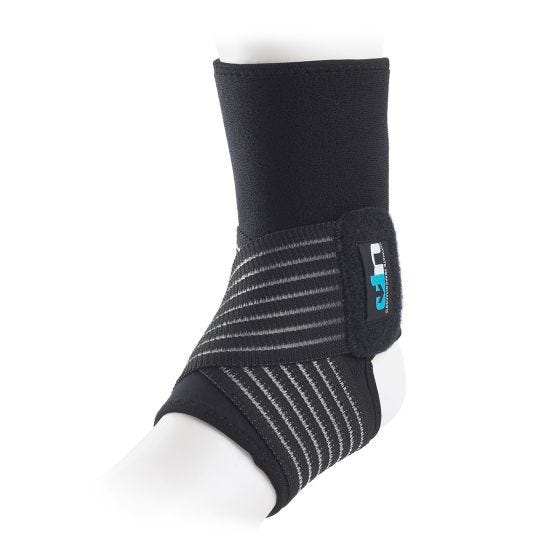 Tobillera de neopreno con correas Ultimate Performance en negro