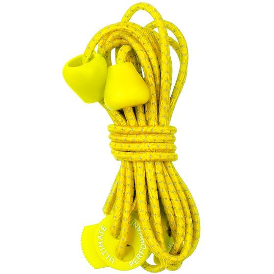 Cordones elásticos reflectantes Ultimate Performance en amarillo