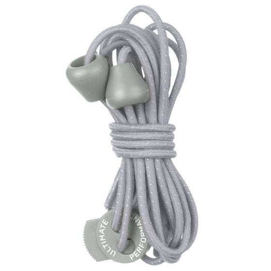 Cordones elásticos reflectantes Ultimate Performance en Silver Grey
