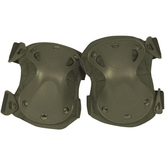 Rodilleras de carcasa dura Viper en verde