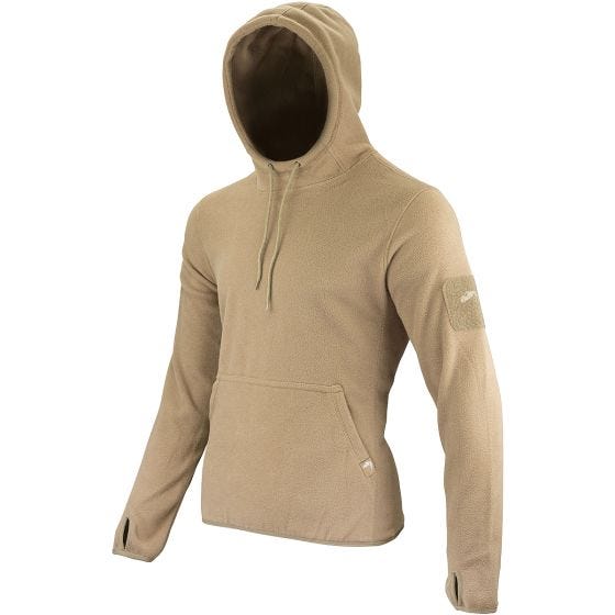 Sudadera con capucha Viper Tactical de forro polar en Coyote