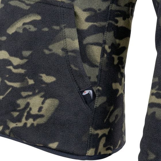 Sudadera con capucha Viper Tactical de forro polar en V-Cam Black
