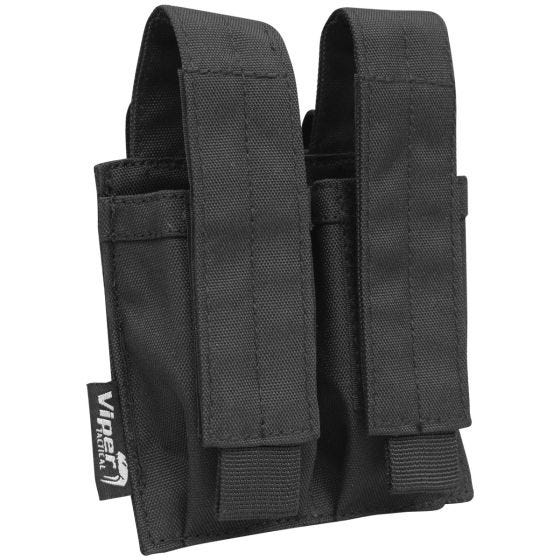 Portacargador doble de pistola Viper en negro
