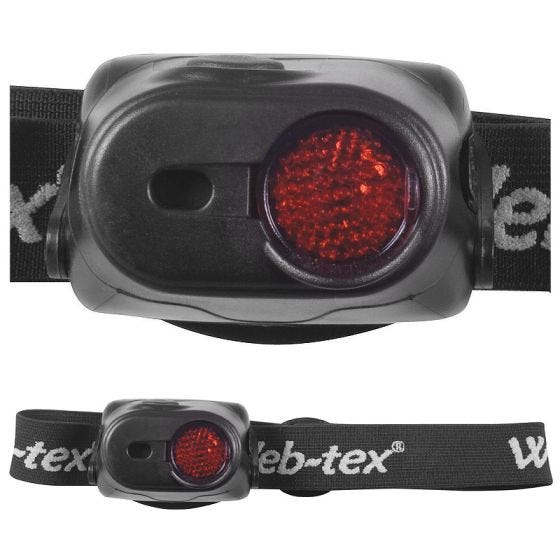 Linterna frontal Web-Tex Warrior en negro