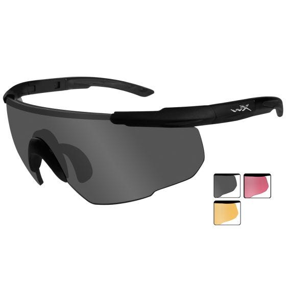 Gafas Wiley X Saber Advanced con lentes ahumadas + naranja claro + Vermillion y montura en negro mate
