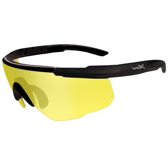 Gafas Wiley X Saber Advanced con lentes en Pale Yellow y montura en negro mate