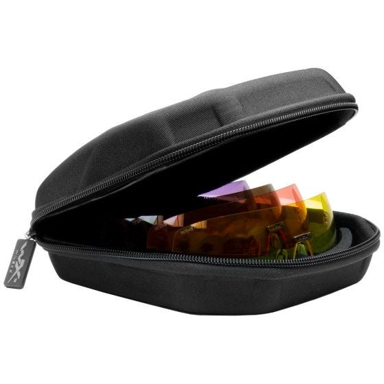 Wiley X WX Detection con lentes transparentes + amarillas + naranjas + moradas + cobre y montura en negro mate