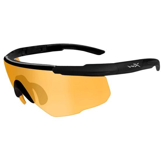 Gafas Wiley X Saber Advanced con lentes en naranja claro y montura en negro mate