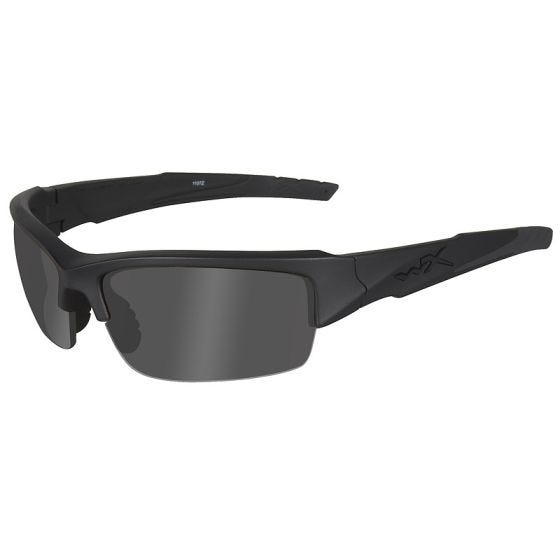 Gafas Wiley X WX Valor con lentes ahumadas Black Ops en gris y montura en negro mate
