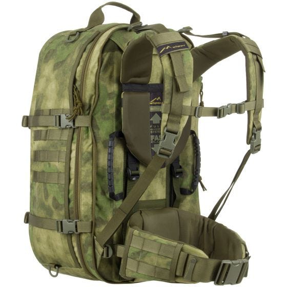 Mochila/bolsa bandolera Wisport Crossfire en A-TACS FG