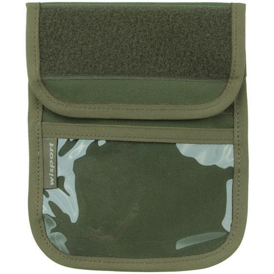Funda de tarjeta de identificación para colgar al cuello Wisport Patrol en Olive Green